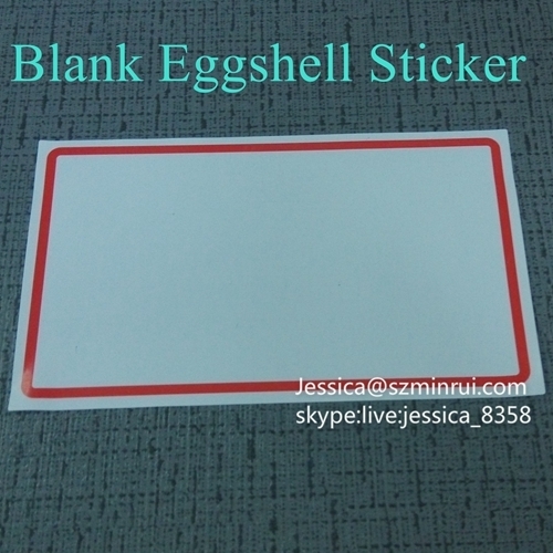 Best Price Destructible Vinyl Labels Eggshell Stickers Blank Sticky Eggshell Sticker Labels Printing For Outdoor Use