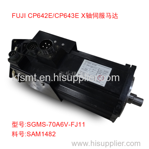 FUJI SAM1480 SERVO MOTOR SGMS-70A6V-FJ11 AC200V 7.0KW Multi Phase CP643 X