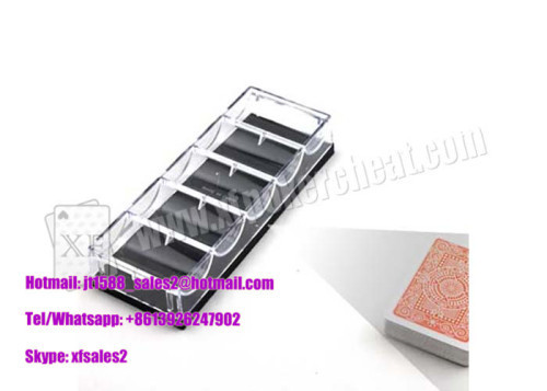 Plastic Transparent Chip Tray Poker Scanner With Black Filter Infrared Camera