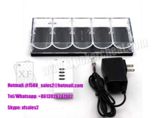 Plastic Transparent Chip Tray Poker Scanner With Black Filter Infrared Camera