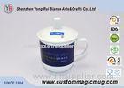 Straight Coffee Tea Pottery Temperature Color Changing Mug With Lid / Handle