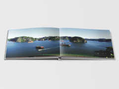 Real estate or property hardcover advertising brochure printing and layflat binding services
