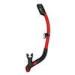 Adult Red / Black Bendable Snorkel with Silicone Mouthpiece
