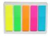 Fluorescent creative Index Sticky Notes with five different neon colors