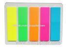 Fluorescent creative Index Sticky Notes with five different neon colors