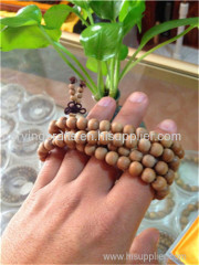 Hainan yellow pear wood Budda beads eaglewood-1