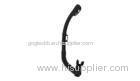 Classic Black Fashionable Dry Silicone Diving Snorkel For Adults