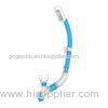 Professional Clear Blue Dry Diving Snorkel with PU Tube and Silicone Mouthpiece
