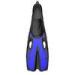 Black Blue Snorkeling Fins / Skin Diving Fins / Free Dive Fins Customized