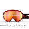 Outdoor Unisex Skiing Snow Boarding Goggles with Red TPU Frame