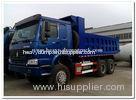 Sinotruk 6X4 Euro2 Off Road dump Truck / dumper truck with strengthen bumper blue color