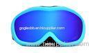 Blue Nylon Strap Childrens / Kids Skiing Goggles For Glasses
