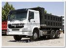 HOWO 10 wheeler coal transport dump truck 30 tons 266hp / 361hp with AC white color
