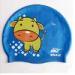 Fasion and Health Silicone Childrens Swimming Hats Blue Swim Cap OEM