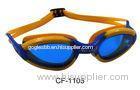 Yellow and Blue Anti Fog Swimming Goggles Racing Swim Goggles for Men