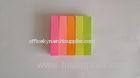 3" x 3" Novelty cool Sticky Page Markers with five different neon colors
