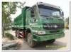 10 Wheel dump truck 35 tons green cabin 20m3 body cargo and parabolic leaf spring tipper dump Truck