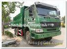 10 Wheel dump truck 35 tons green cabin 20m3 body cargo and parabolic leaf spring tipper dump Truck