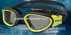 Yellow Wide Large Clear Swimming Goggles Most Comfortable Swim Goggles