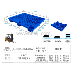 PLASTIC PALLET 1100 X 1100 X 140MM