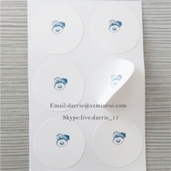 China largest self-adhesive destructible label manufacturer custom round 20mm diameter warranty screw label for repair