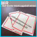 Custom different color blank border eggshell stickers