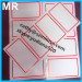 Custom different color blank border eggshell stickers