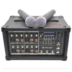 Professional Portable 4 Channel Power Mixer PMC 4200U