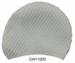Durable Grey Large Water Drop Silicone Swimming Cap Ear Protection