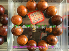 Dark wood Buddha beads-Yellow pear-3