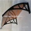 UNQ Good looking glass door awning with wind-resistance