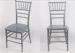 Scratch Resistant Silver Chiavari Chairs Restaurant Waterproof