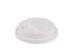 Promotional White Plastic Cold Drink Paper Cup Lids With Straws Hole