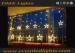 Warm White Star Shape Led Curtain Lights Back Drop For Home