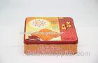 Coffee / Biscuit Metal Square Tin Cans Packaging 210 X 210 X 60 mm