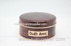 Dubai Brown Decorative Round Jewelry Tin Box Packaging CMYK / PMS Printed