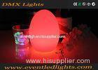 Red Round Led Restaurant Table Lamps Lithium Battery For Home And Hotel