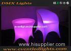 Pink Led Furniture PE Plastic Infrared Waterproof Outdoor Patio