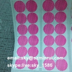 Tiny Pink Round Tamper Evident Labels Sticker Customize Printing Warranty Screw Seal Stickers for Electronic Products