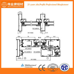 Heat insulation glass new style aluminium sliding door profile