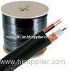 95% CCA Braid CCTV RG59 Coaxial Cable 20 AWG BC Conductor Foamed PE Siamese Cable