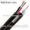 Economy RG59 Black CCTV Coaxial Cable 50% CCA Braid with 2 0.75 mm2 CCA Power Siamese