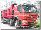 CNTCN howo DUMP TRUCK Manual Transmission Type and Diesel Fuel Type 8X4 red color