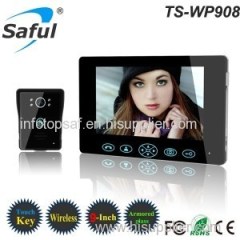 Saful TS-WP908 1V1 2.4GHz Digital 9 inch Wireless Video Door Phone