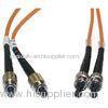 3.0mm PVC Fiber Optic Patch Cord ST to ST 62.5 / 125 Multimode Cable