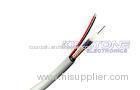 Zinned Steel Messenger CCTV Coaxial Cable / CCA Power RG59 Siamese Cable