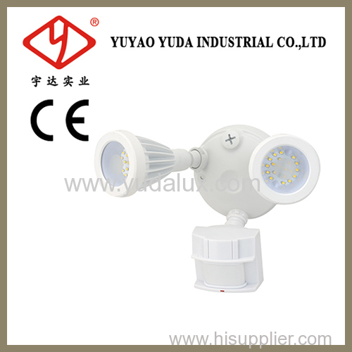 Dual bright led outdoor motion sensor light