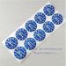 China largest factory of self adhesive destructive label MinRui custom round printed white on blue tamper proof label