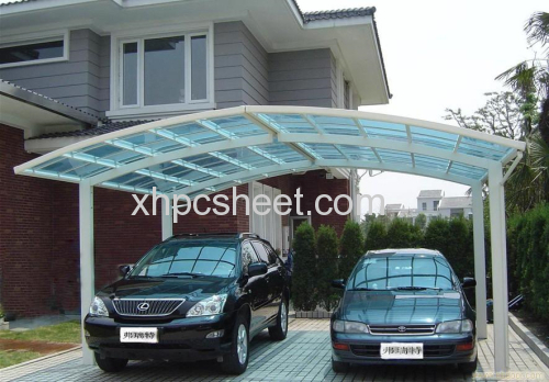 UNQ Unbreakable polycarbonate panel aluminum carports