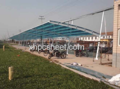 UNQ polycarbonate sheet carport